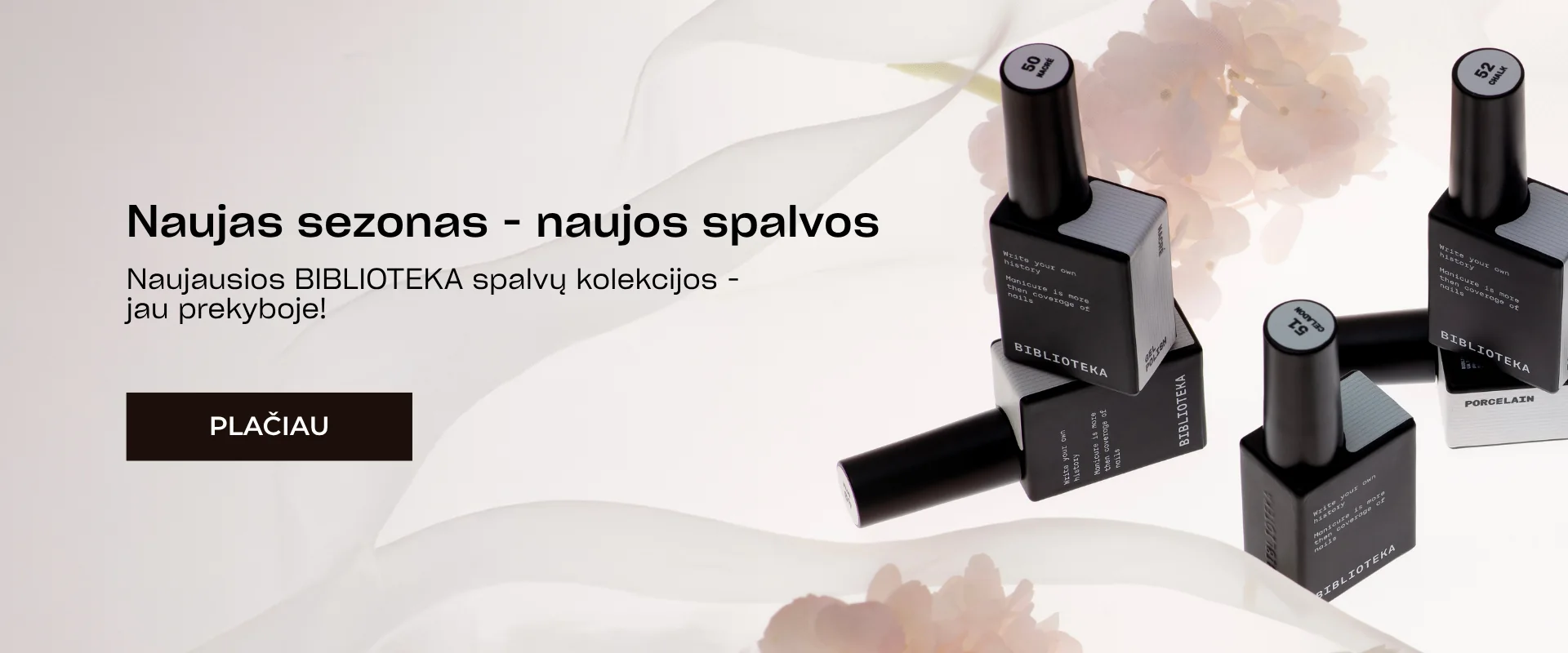 Beauty13shop el. parduotuvės pradžios ekrano vizualas